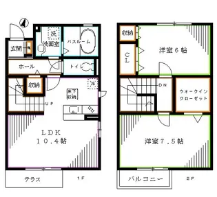 プレジールの間取り
