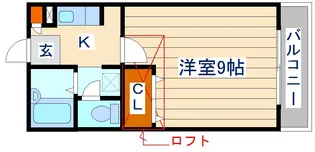 ノーブル1217【1階】の間取り