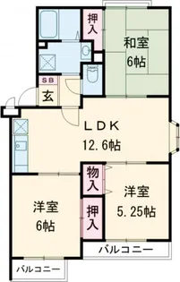 アーバンヒル【3階】の間取り