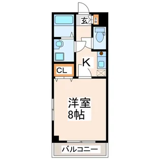 1Kの間取り画像