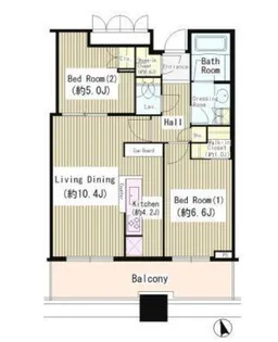 パークタワー目黒【20階】の間取り
