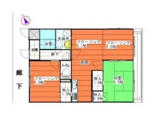 グランシャリオラピタ【3階】の間取り