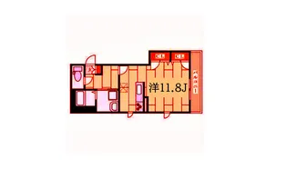 ルーツ【4階】の間取り