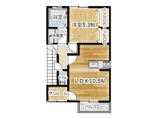 コンフォーティアVI【2階】の間取り