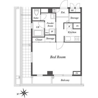 エクセラン池袋【4階】の間取り