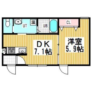 レオーネ・パティオ・ブルー【1階】の間取り