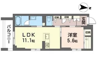 クオリスタ元町【2階】の間取り