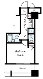 パークウェル京橋【9階】の間取り