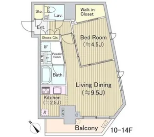 東京都中央区新川1【マンション】の間取り