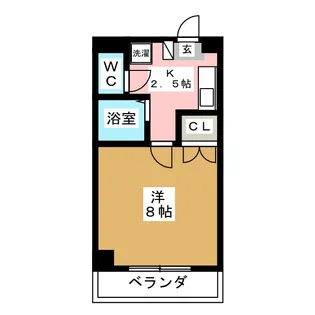 casa桜・千種【6階】の間取り