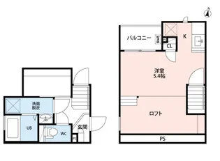 CB春日部フレア【2階】の間取り