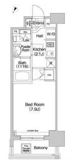 東京都港区芝4【マンション】の間取り