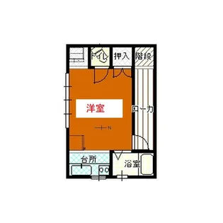 東京都大田区中央3【アパート】の間取り