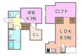 千葉県千葉市中央区道場南1【アパート】の間取り