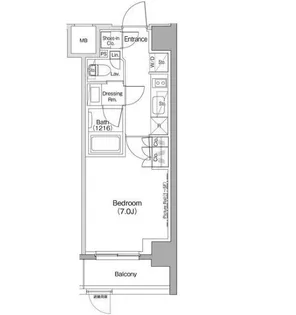 ザ・パークハビオ西大井【1階】の間取り