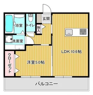 パークヴィラ杉水III【2階】の間取り