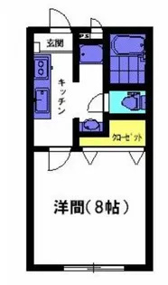 ヴァンコリーヌ新町【1階】の間取り