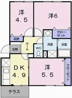 アリエンデ加茂【1階】の間取り