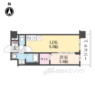 ソルテラス京都JUJO華【3階】の間取り