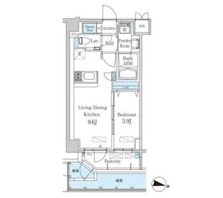 スタイリオ渋谷南平台の間取り