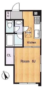 南常盤台グリーンコーポ【1階】の間取り