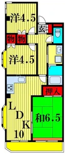 エクセル増尾【2階】の間取り