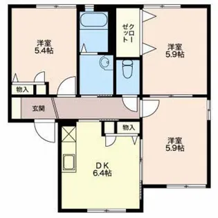 プレミール【1階】の間取り