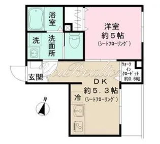 東京都目黒区中町2【アパート】の間取り