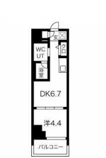 マテリア綾瀬【4階】の間取り