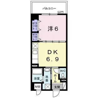 グレイスパグーロ J【2階】の間取り