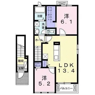 フォルシュI【2階】の間取り