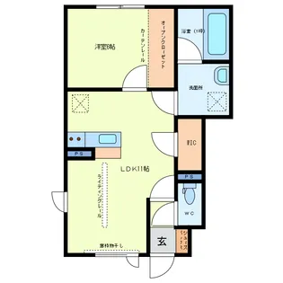 カトンテール【1階】の間取り
