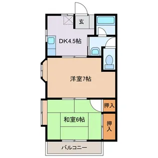 メゾンクリーン【2階】の間取り