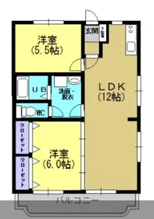 第2中山ハイツ【3階】の間取り