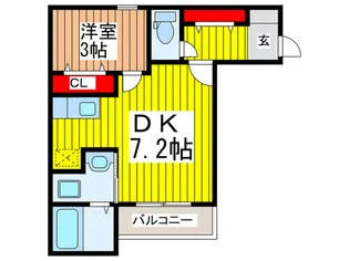La Luceさいたま新都心【2階】の間取り