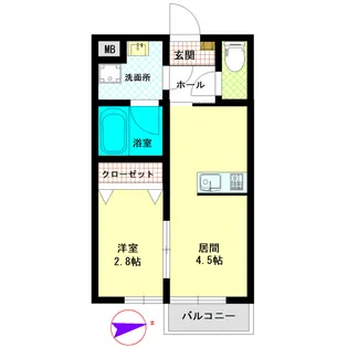 コンフォルト【2階】の間取り