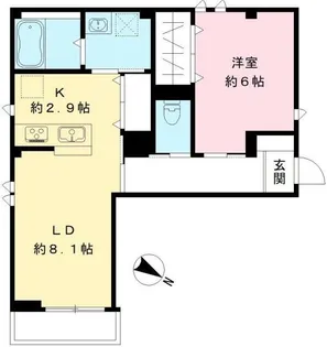 Blan cube 戸越公園【1階】の間取り