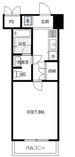 ゼネジュー戸越【1階】の間取り