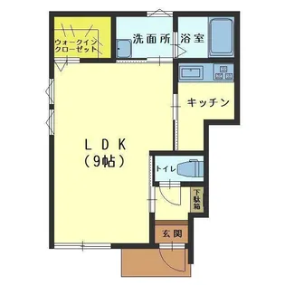 ファシネイト【1階】の間取り