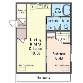 芙蓉ハイツ【2階】の間取り