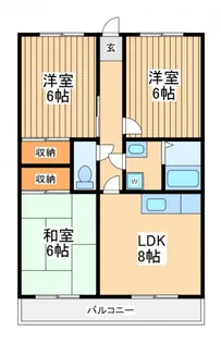 アルテミス立野【4階】の間取り