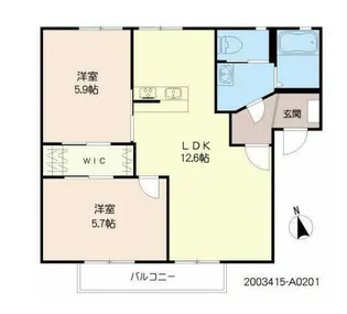 シンセリティ【2階】の間取り