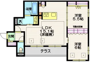 Premium Maison光【1階】の間取り