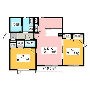 ベルーチェ【1階】の間取り