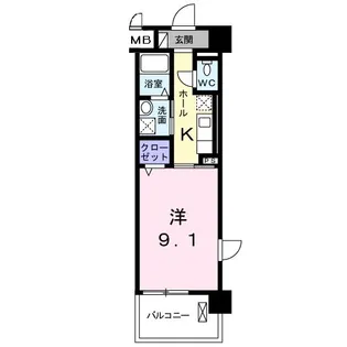 エテルノ 泉佐野【5階】の間取り