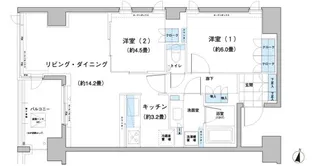 ガーデニエール砧レジデンス【7階】の間取り