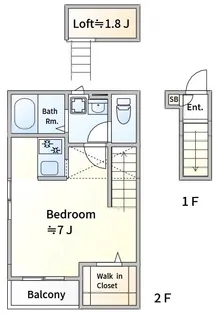 ホリテラス【2階】の間取り