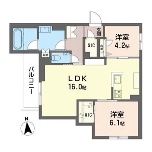 グランファミールマトバ【3階】の間取り