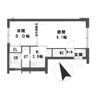 グランメール南郷S-3【3階】の間取り