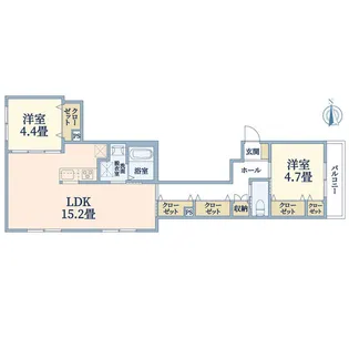 クレアトゥール墨田八広【1階】の間取り